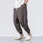 Loose Cotton Harem Pants Men