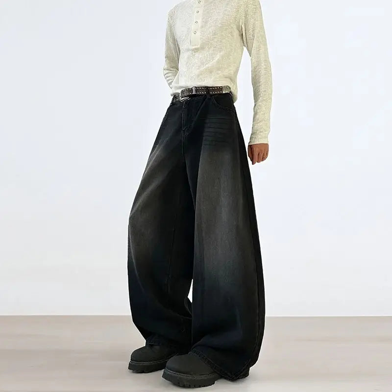 Y2K Embroidered Baggy Jeans