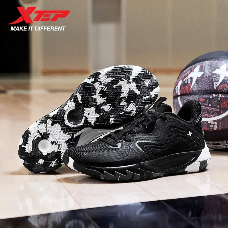 Xtep Lin Storm 2 Basketball Shoes for Men 2025 Spring Non-slip Support Shock-absorbing Practical Sport Shoes 875119120001 - Chicchar Fashion