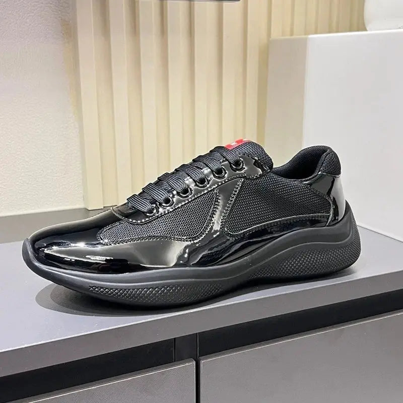 2025 Men's fashion, women's leisure,personality,  fully equipped sports shoes, leather mesh, breathable running shoes, rubber ou - Chicchar Fashion