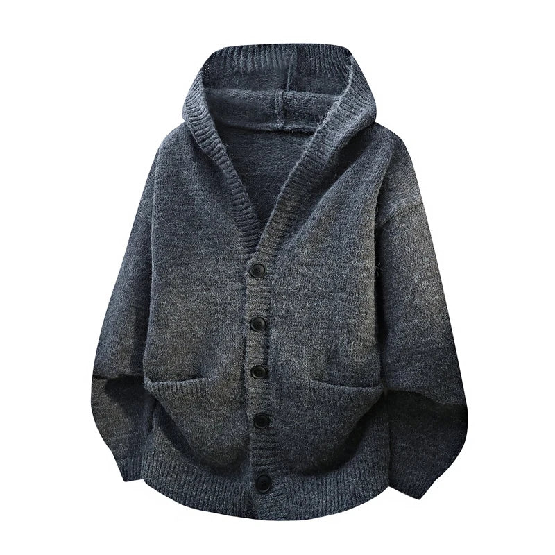 Men's Hooded Knit Cardigan Chicchar Fashion