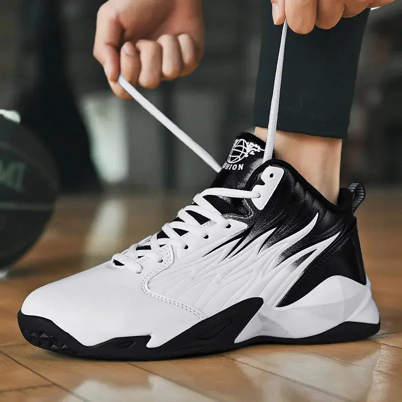 Men Basketball Shoes Comfort Casual Field Training Breathe Rebound Anti Slip Outdoor Sports Basketball Boots for Man - Chicchar Fashion