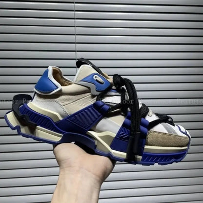 Big Size 35-46 Men Sports Shoes High Quality Women Patchwork Casual Sneakers Sports Running Shoes Lace Up Loafers Platform - Chicchar Fashion