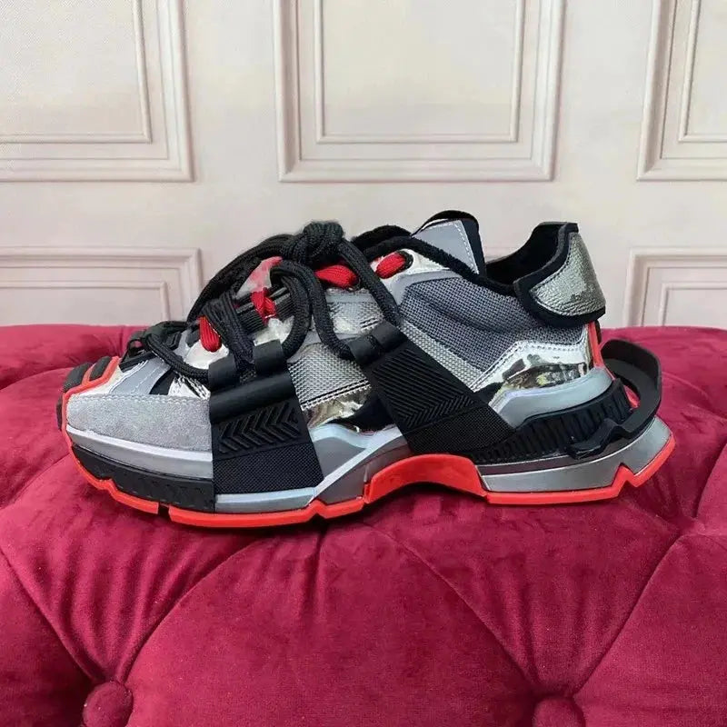 Men's shoes 2025 autumn new versatile breathable sports casual thick sole height increasing Forrest Gump dad shoes low top trend - Chicchar Fashion