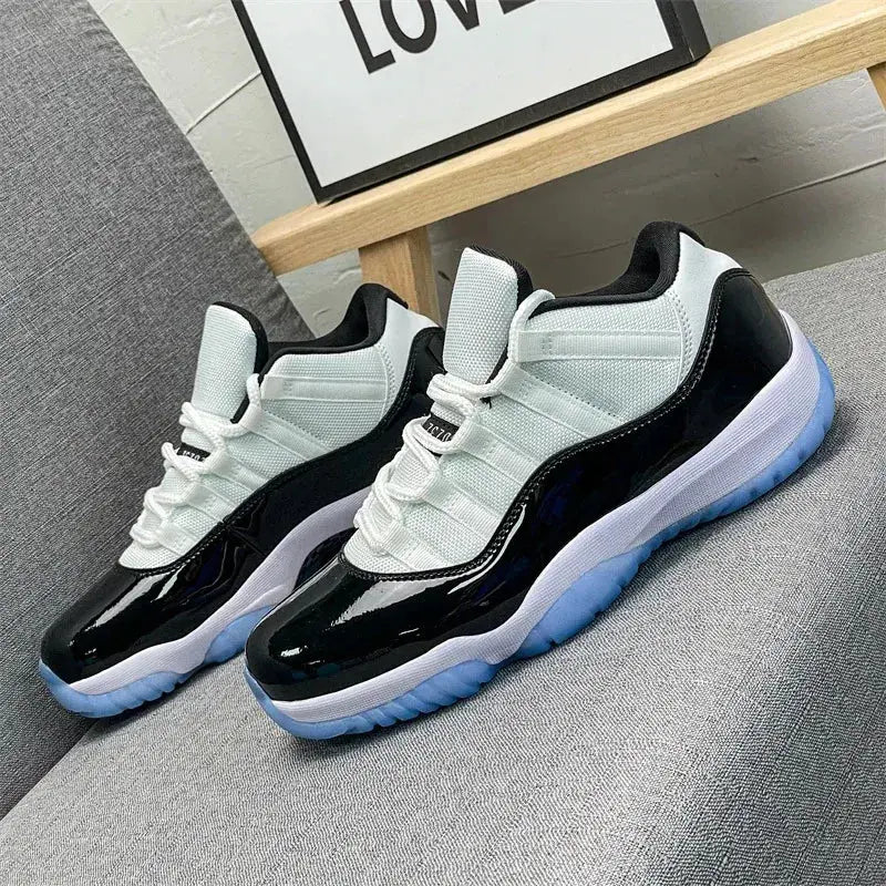 2026 The white shoes   with full leather are breathable and versatile, with color thick soles and couple casual baskitball shoes - Chicchar Fashion