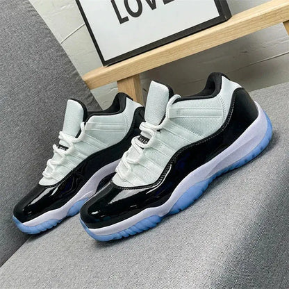 2026 The white shoes   with full leather are breathable and versatile, with color thick soles and couple casual baskitball shoes - Chicchar Fashion