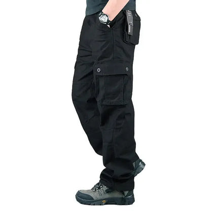 TrailGuard Men’s Tactical Cotton Cargo Hiking Pants