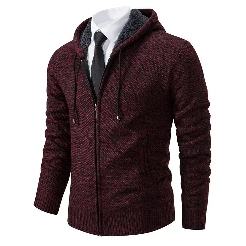 Stand Collar Fleece Cardigan Chicchar Fashion