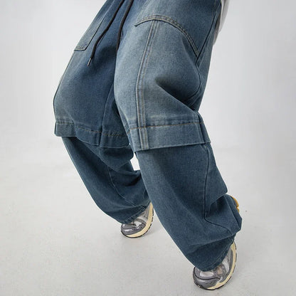 Baggy Denim Wide-Leg Jeans