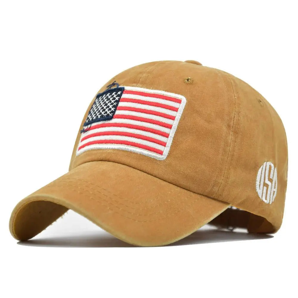 Retro USA Flag Baseball Cap - Chicchar Fashion