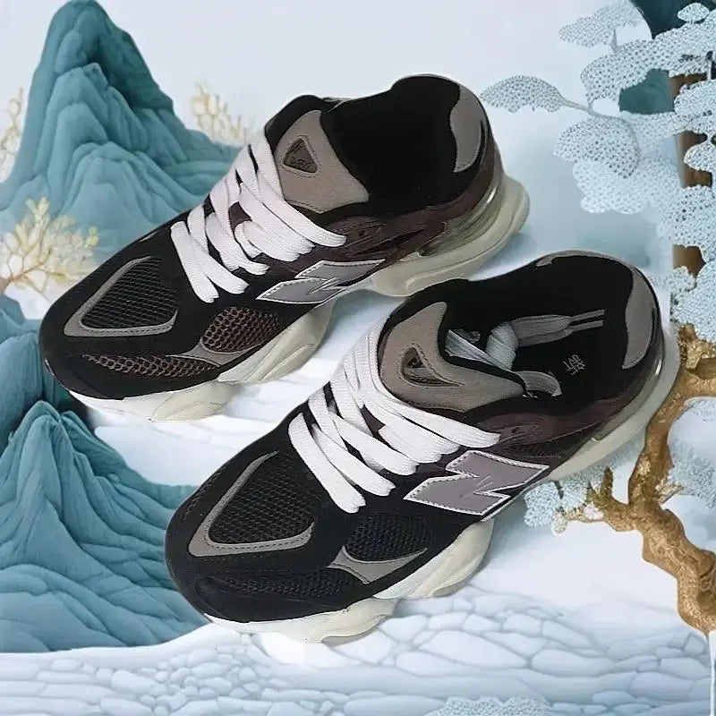 Women's shoes 2024 summer 1906R sports shoes men's shoes retro casual dad shoes brown gray blue - Chicchar Fashion