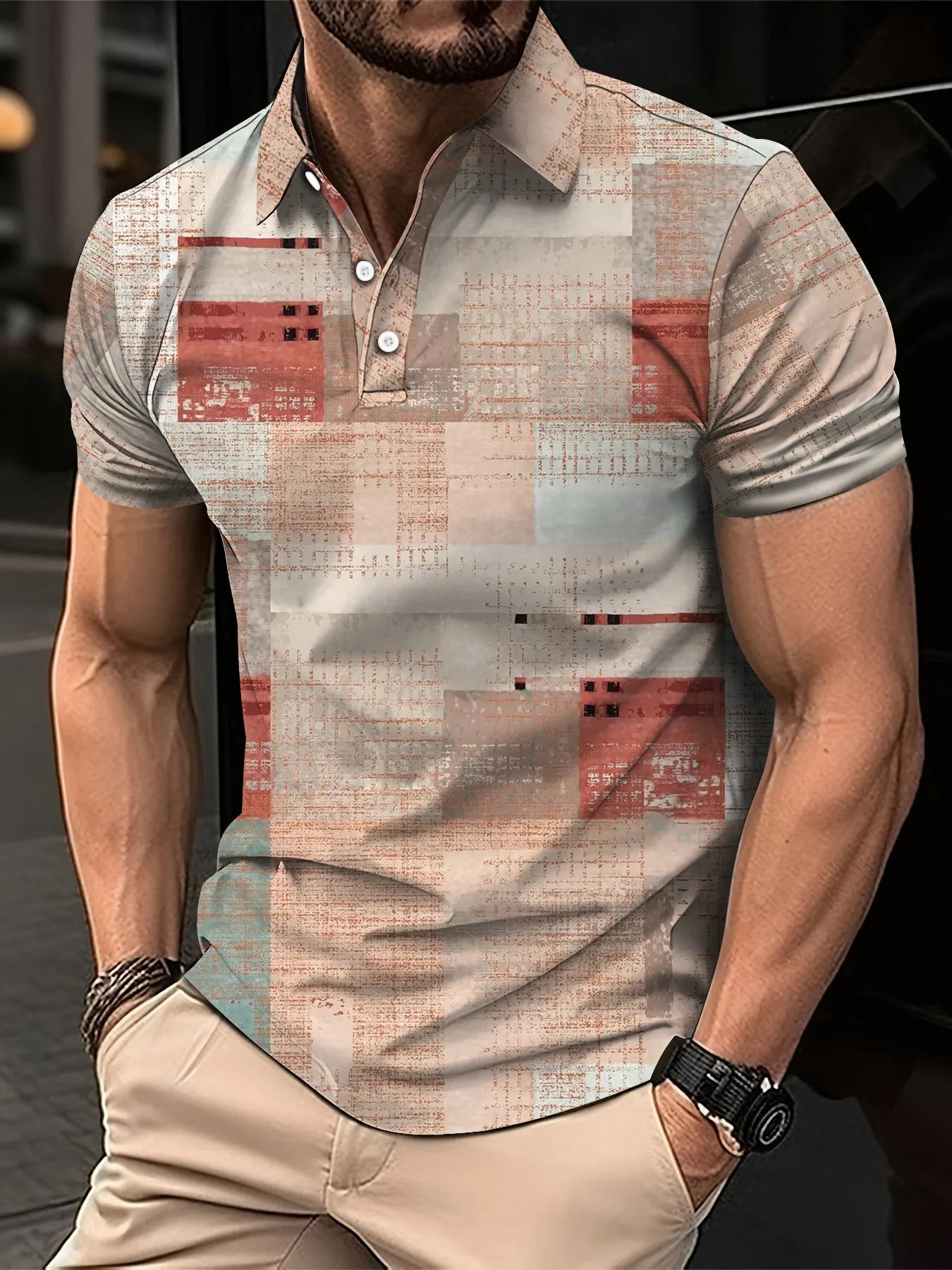 Polyester Slim Fit Polo Shirt