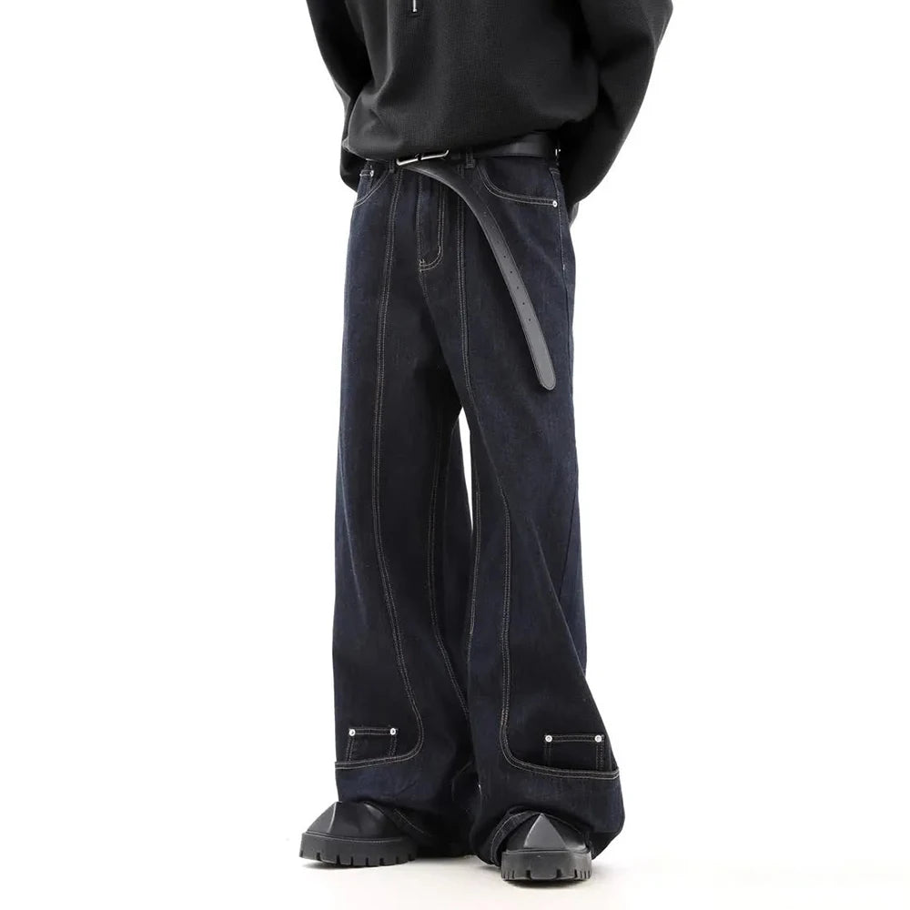 Men's Cotton Wide-Leg Jeans