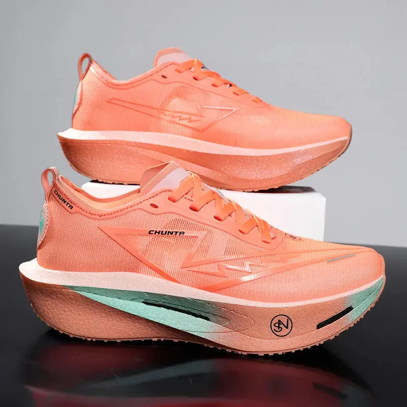 Running Shoes Carbon Board Speciality Marathon Men Sports Breathable Lightweight Women's Comfortable Athletic Nonskid Sneakers - Chicchar Fashion