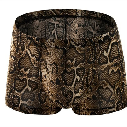Men Snakeskin Boxer Shorts Chicchar Fashion