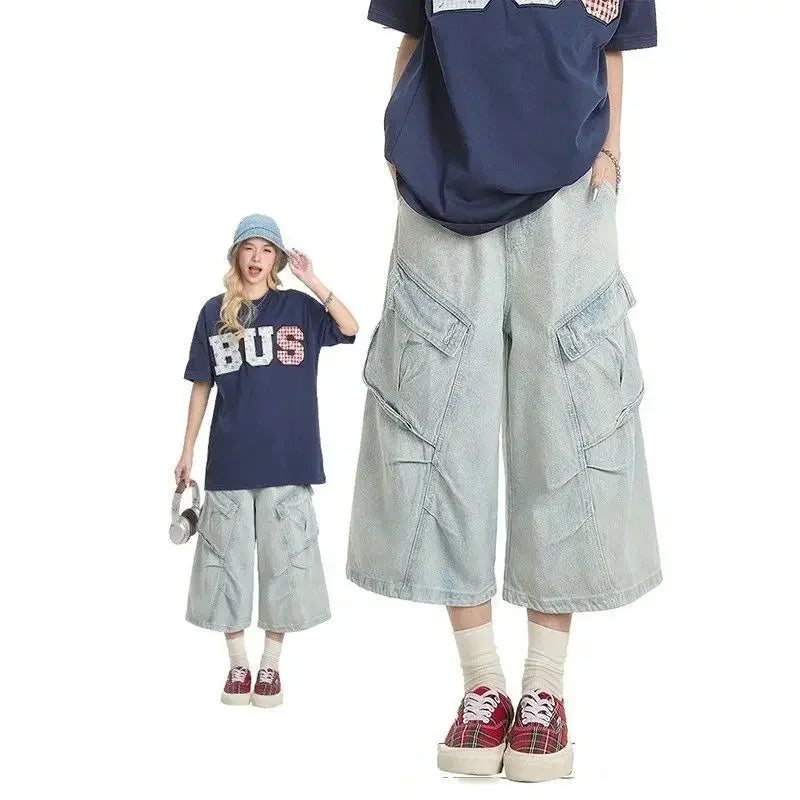 Y2K High-Waist Baggy Shorts