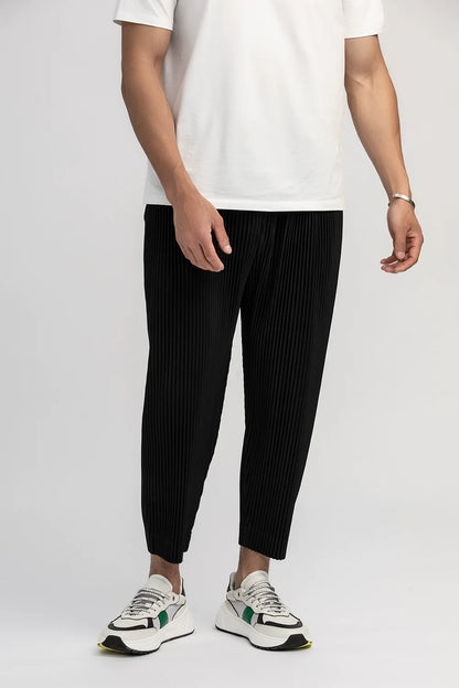 Miyake Pleated Cropped Pants