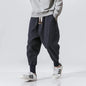 Cotton Linen Harem Joggers