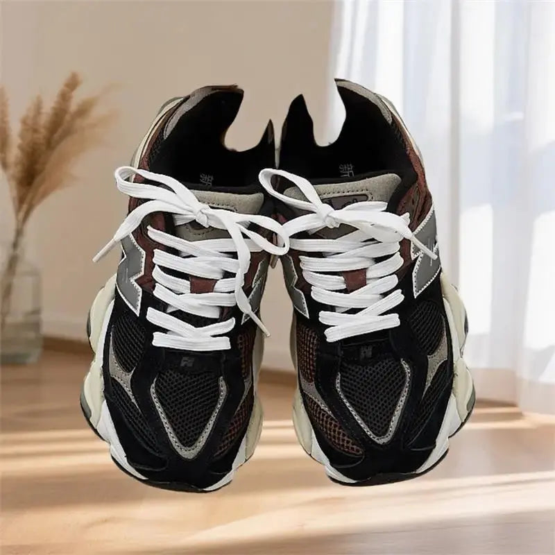 Lined WarmFashion chunky - sole casual shoes, trendy design, street eye - catching - Chicchar Fashion