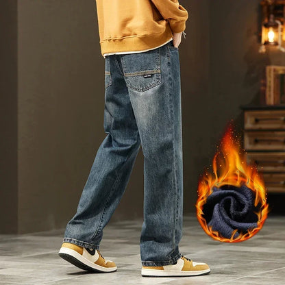 Men's Fleece Lined Denim Jeans