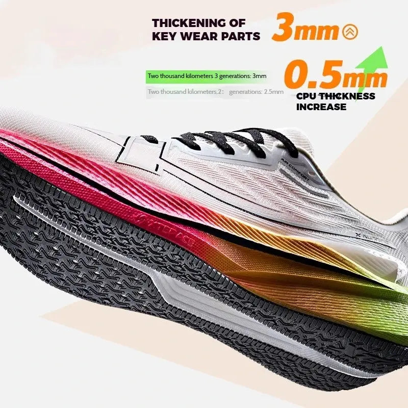 Xtep Men's Running Shoes 2000km 3.0 2025 Spring Lightweight Cushioned Wear-Resistant Training Jogging Sneakers 875119110032 - Chicchar Fashion