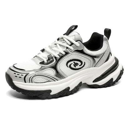 Men's Shoes 2025 New Summer Mesh Breathable Thick-Soled Height-Increasing Versatile Couple Casual Sports Dad Shoes - Chicchar Fashion