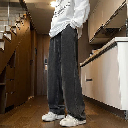 Men's Cotton-Blend Baggy Jeans