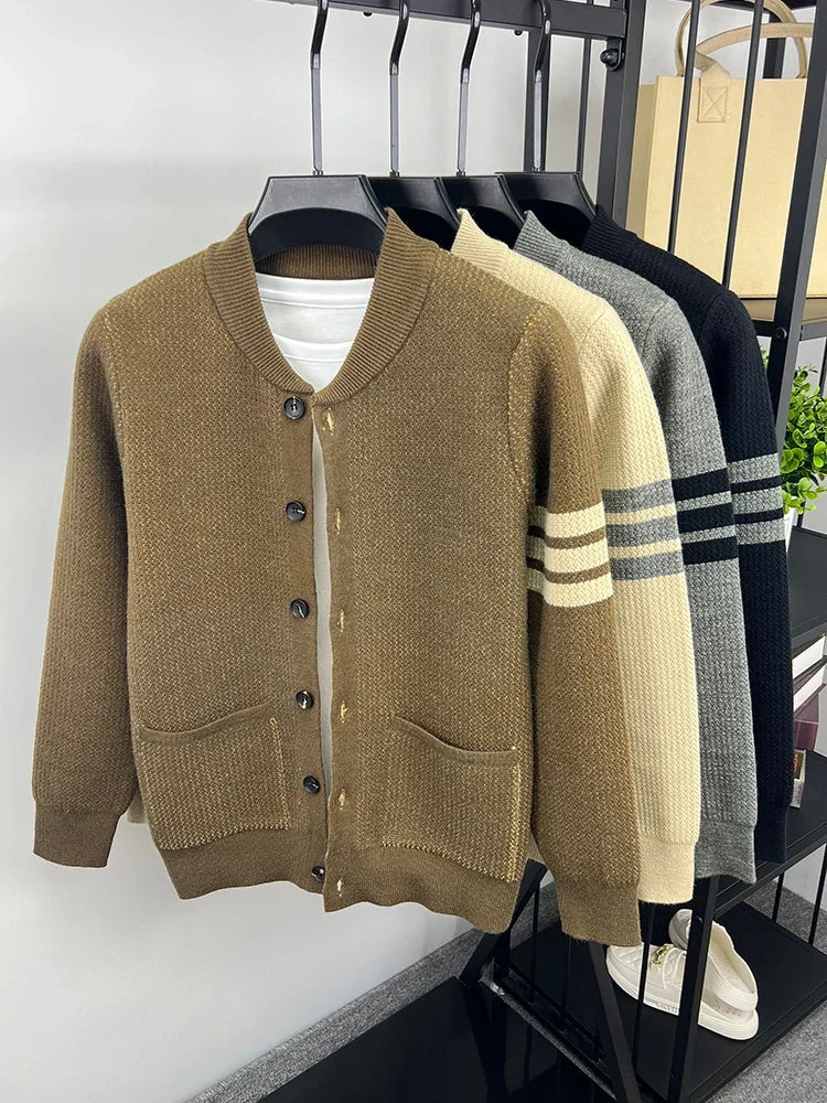 Men's Knit Velvet Cardigan Chicchar Fashion
