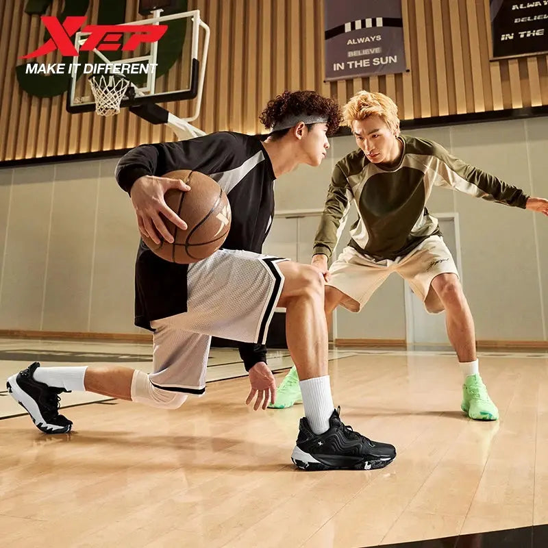 Xtep Lin Storm 2 Basketball Shoes for Men 2025 Spring Non-slip Support Shock-absorbing Practical Sport Shoes 875119120001 - Chicchar Fashion