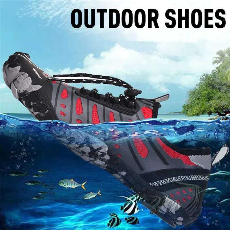 Breathable Mesh Men Tactical Hiking Shoes Outdoor Non-slip Durable Trekking Climbing Shoes Women Upstream Wading Water Sneakers - Chicchar Fashion