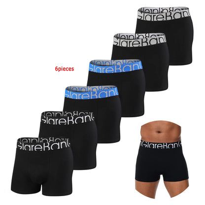 6pcs Men Cotton-Spandex Boxers Chicchar Fashion