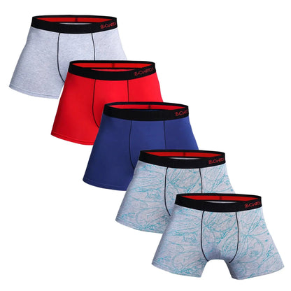 5-Pack Cotton Spandex Boxers Chicchar Fashion