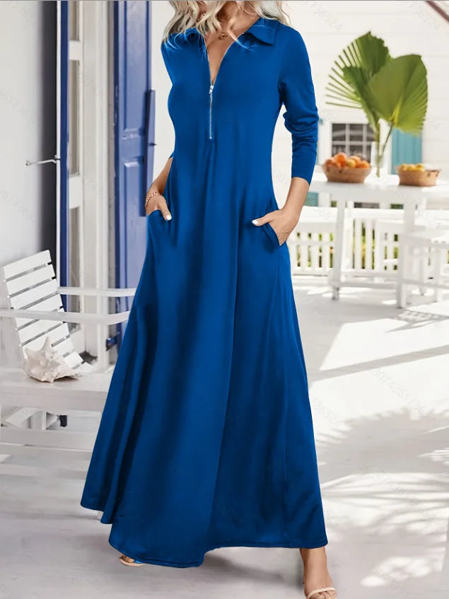 Women's Polyester Maxi Dress