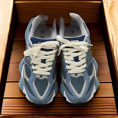 Men's shoes Korean version of thickened cotton shoes plus velvet warm 9060-women's shoes heightened thick-soled dad shoes - Chicchar Fashion