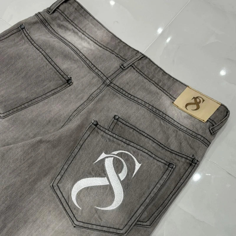 Y2K Flared Spliced Denim