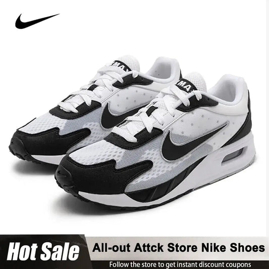 Nike Air Max Solo Men's Low-top Air-cushioned Soft Running Shoes DX3666-100 Durable Cushioned Non-slip Breathable Casual Shoes - Chicchar Fashion