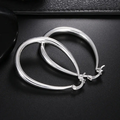 Elegant Silver Hoop Earrings - Chicchar Fashion