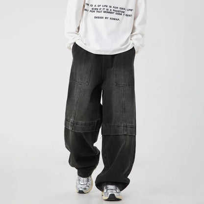 Baggy Denim Wide-Leg Jeans