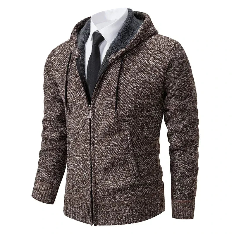 Stand Collar Fleece Cardigan Chicchar Fashion