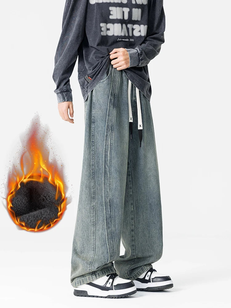 Men's Fleece-Lined Cargo Jeans