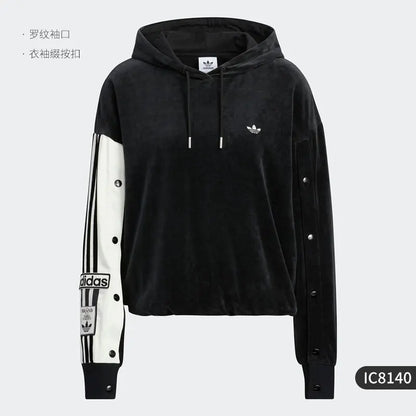 Adidas Polyester Three Stripes Hoodie