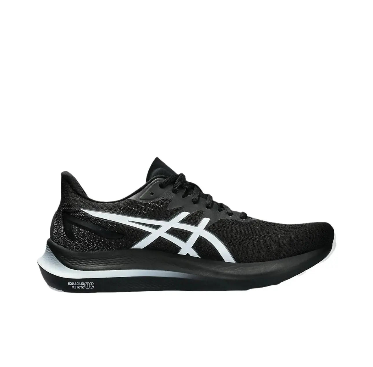 Asics Logo Lace Up Mesh Low Cut Running Shoes for Men Black and White 1011B691-006 - Chicchar Fashion