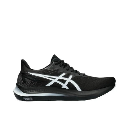 Asics Logo Lace Up Mesh Low Cut Running Shoes for Men Black and White 1011B691-006 - Chicchar Fashion