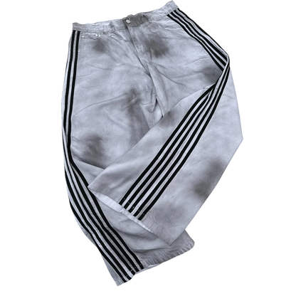 Baggy Embroidered Cotton Jeans