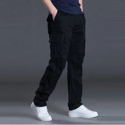 Cotton Cargo Pants Men's Loose