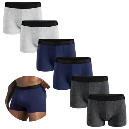 6pcs Men Cotton-Spandex Boxers Chicchar Fashion