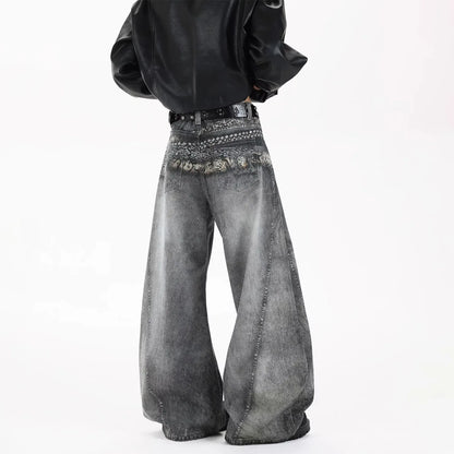 Y2K Vibe: Vintage Wide-Leg Denim for Women