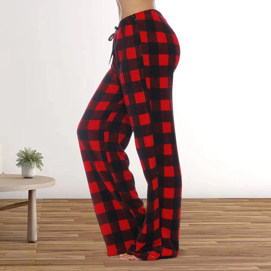 Cozy Plaid Pajama Pants - Chicchar Fashion
