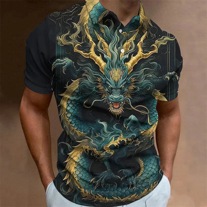 Dragon Polo Shirt Oversized