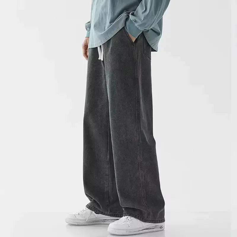 Men Baggy Wide-Leg Denim
